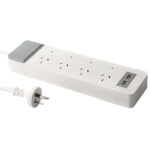 4 outlet powerboard side way