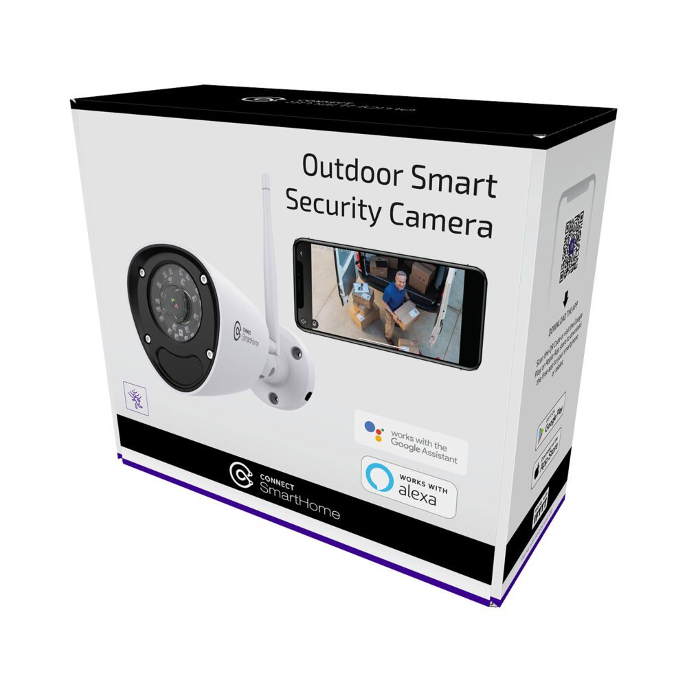Connected outdoor surveillance camera